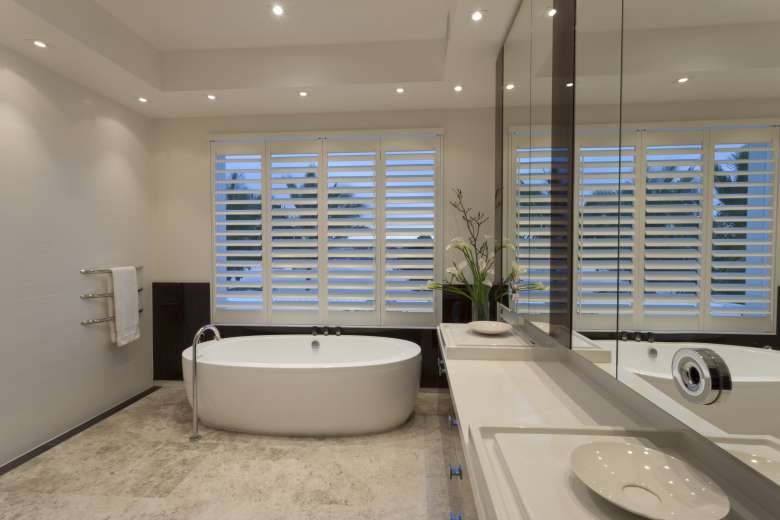 Bathroom window blinds