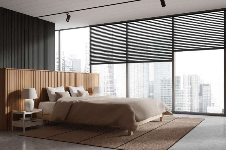 Blackout blinds bedroom