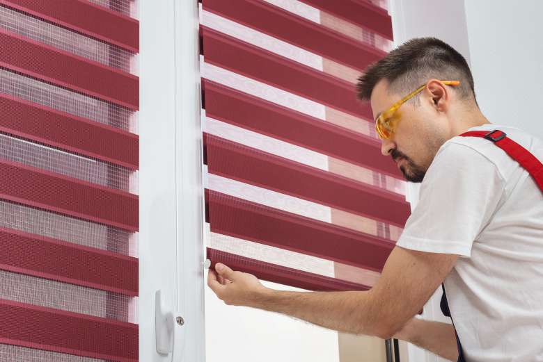 Installing blackout blinds