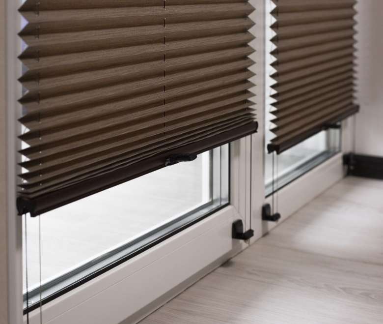 Pleated window blinds