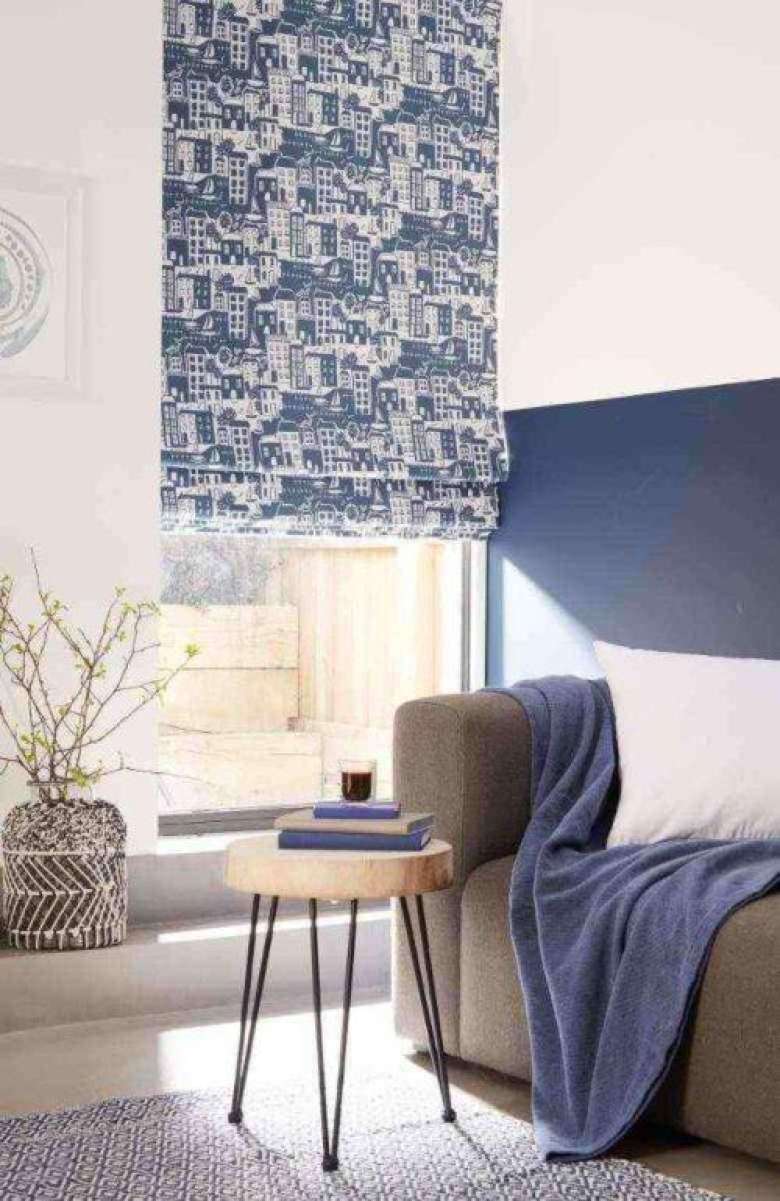 Roman style window blinds