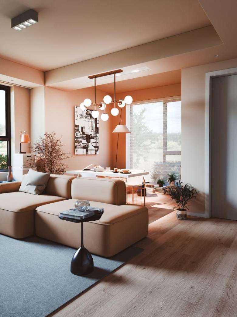 Textured layered interior design