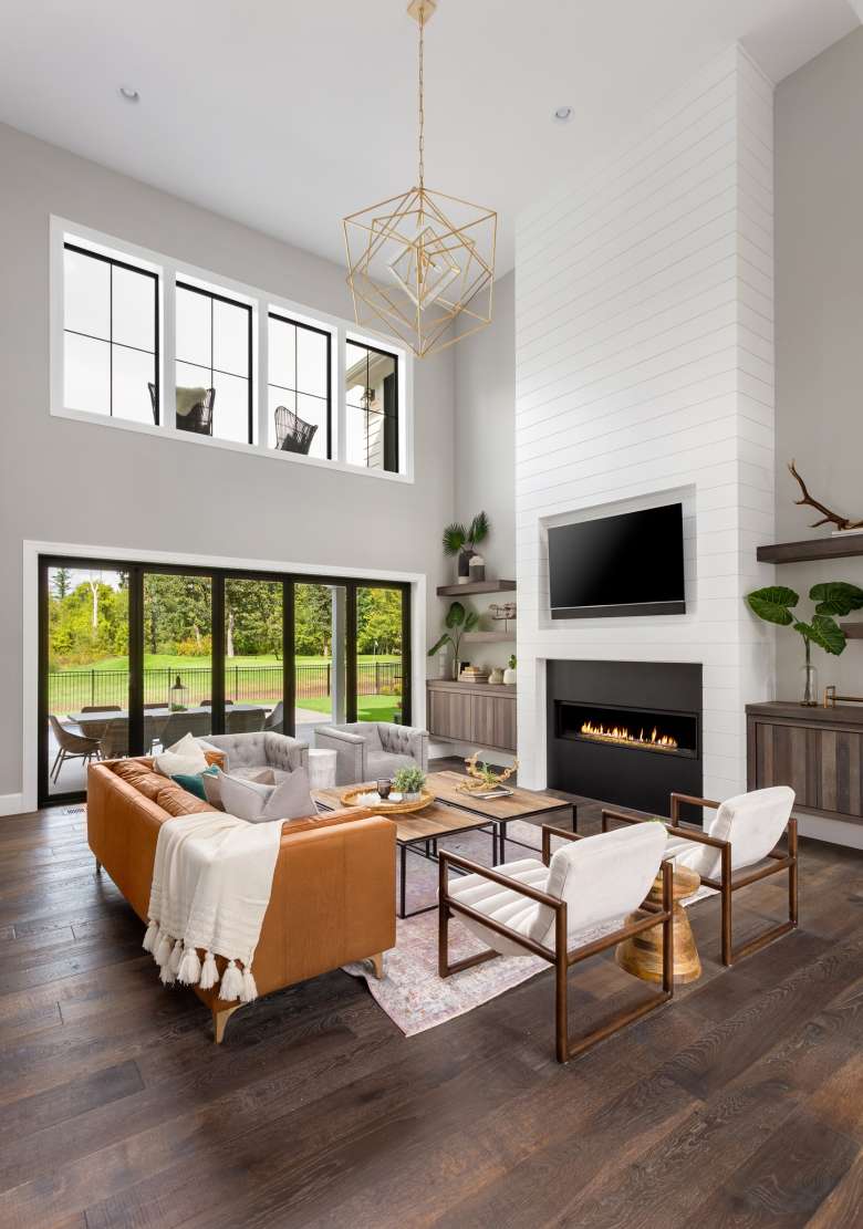 Warm interior design