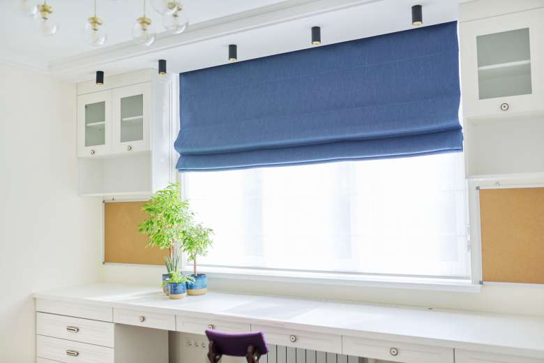 Window roman blinds
